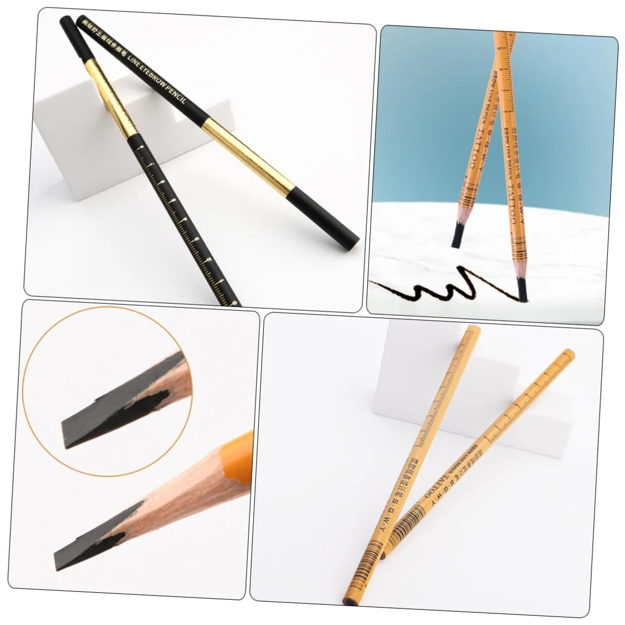 Карандаш для бровей minkissy деревянный косметический, 4 шт., фото №6 Карандаш для бровей minkissy деревянный косметический, 4 шт., фото №6