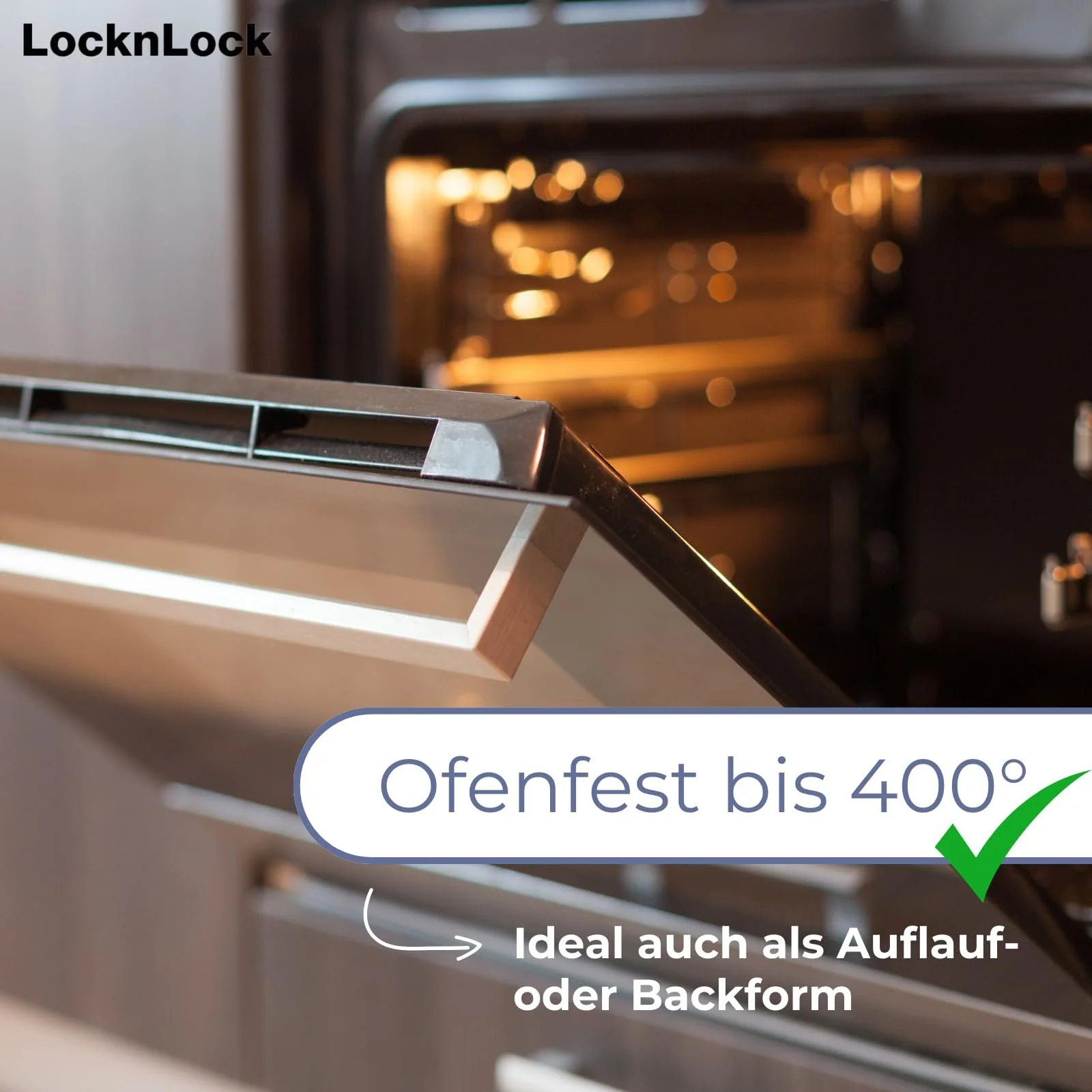 Контейнер для зберігання LocknLock OVEN GLASS 380 мл 150x110x57 мм Боросилікатне скло, фото №5 Контейнер для зберігання LocknLock OVEN GLASS 380 мл 150x110x57 мм Боросилікатне скло, фото №5