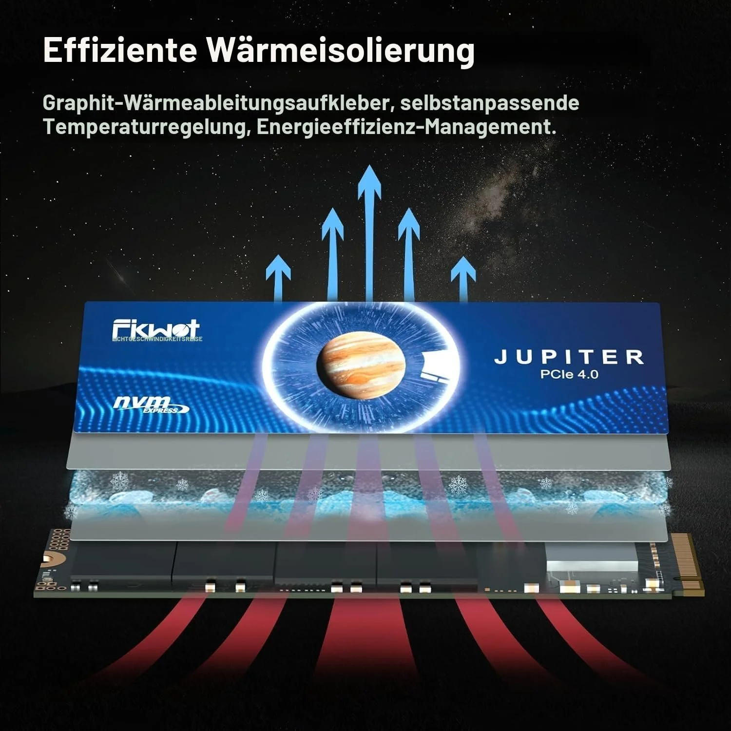 SSD-накопичувач Fikwot FX991 M.2 4TB NVMe PCIe Gen4 7300МБ/с, фото №4 SSD-накопичувач Fikwot FX991 M.2 4TB NVMe PCIe Gen4 7300МБ/с, фото №4