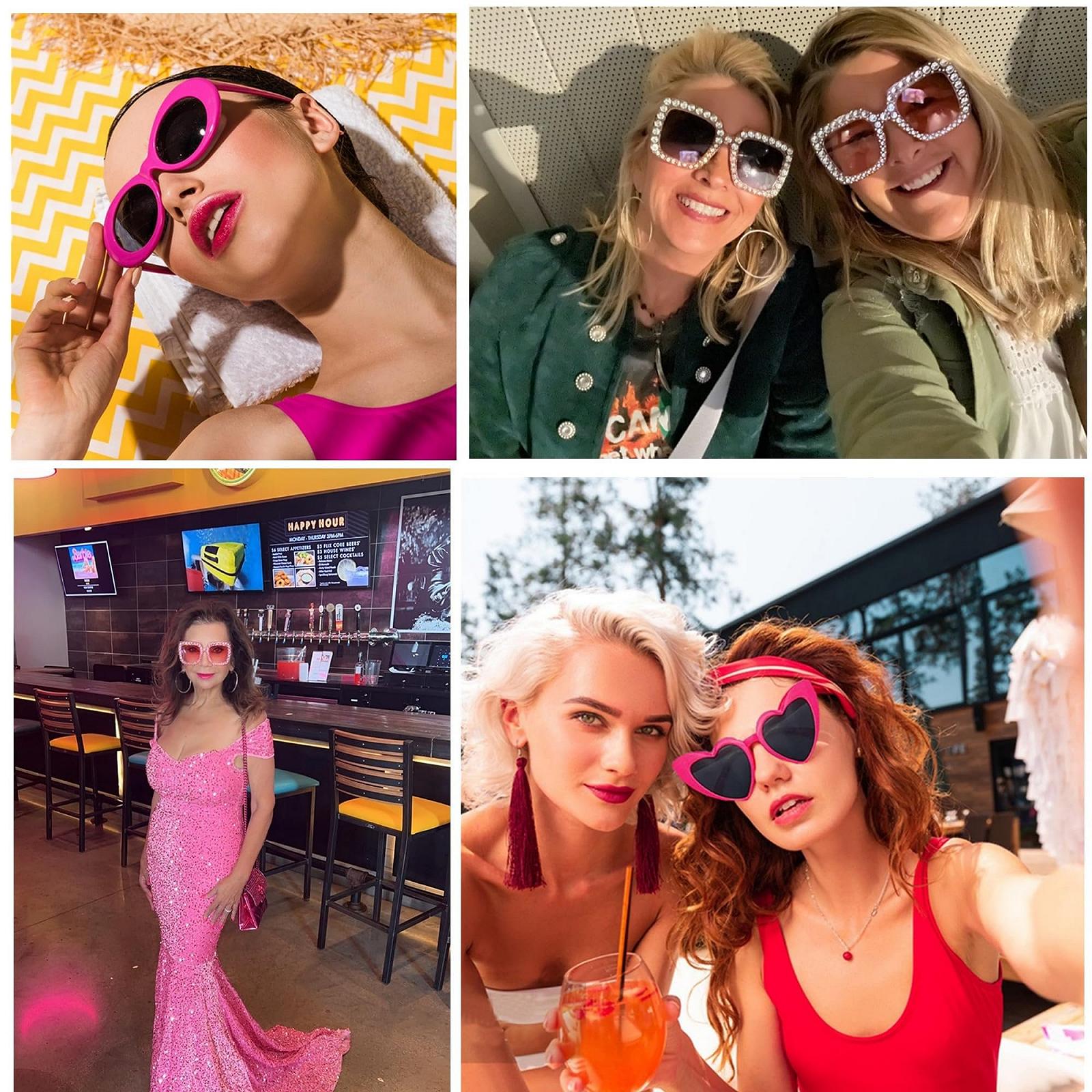 Солнцезащитные очки FSMILING Retro Женский набор Vintage Multipack 90s, фото №4 Солнцезащитные очки FSMILING Retro Женский набор Vintage Multipack 90s, фото №4