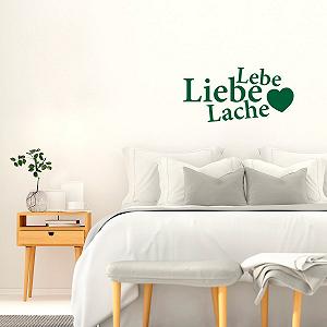 Наклейка на стіну Live Love Laugh 50 x 25 см 33 кольори 5 розмірів synthetic.ua - Фото 1