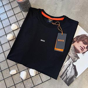 Мужская футболка Boss черная брендовая босс Качественная стильная на лето synthetic.ua - Фото 1