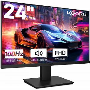 Монітор KOORUI Gaming 24 дюйми FHD 100 Hz VA AdaptiveSync Чорний - Фото 1