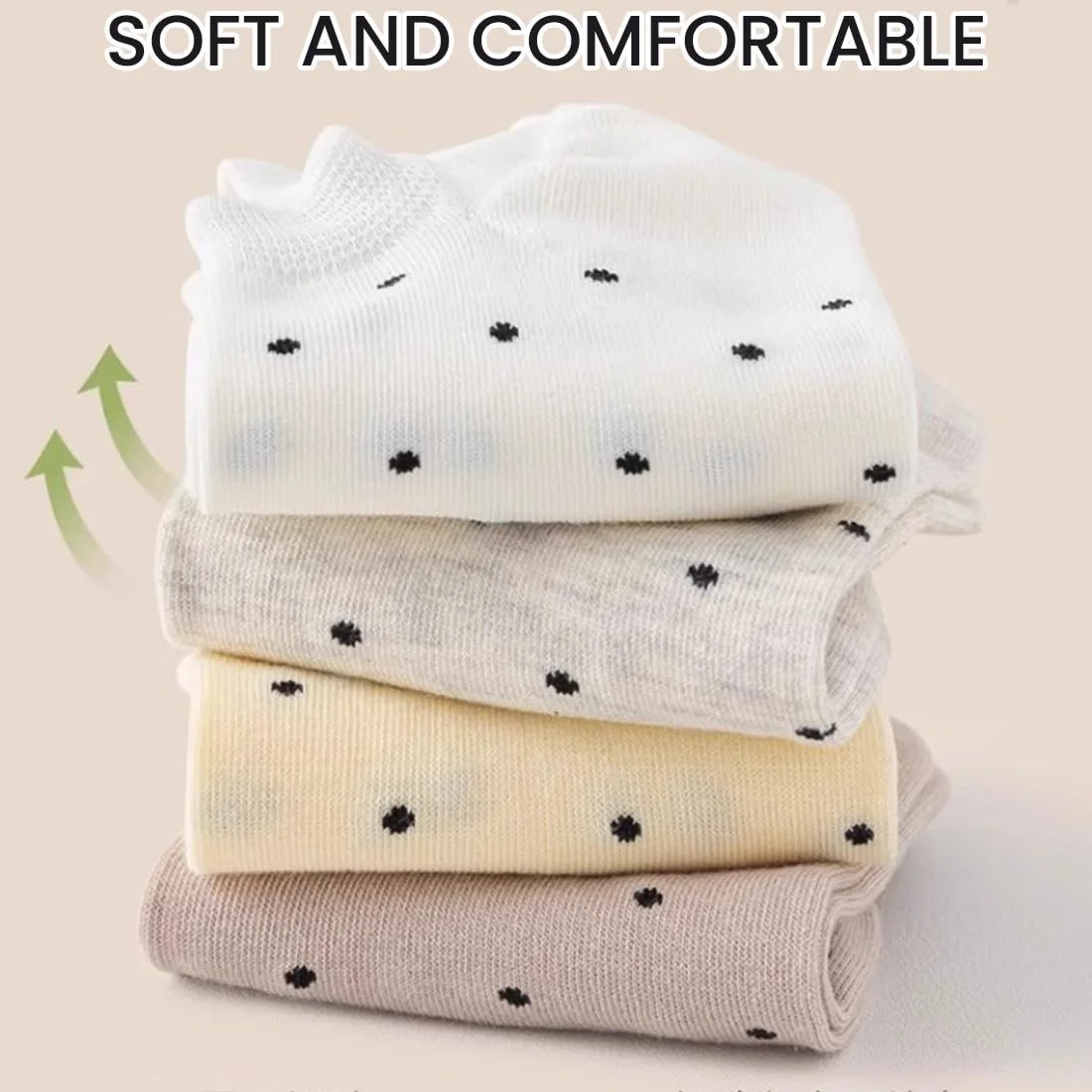 Шкарпетки Жіночі Короткі Шкарпетки-Кросівки 10 Пар Розмір 35-38 Спортивні Шкарпетки з Крапками, фото №2 Шкарпетки Жіночі Короткі Шкарпетки-Кросівки 10 Пар Розмір 35-38 Спортивні Шкарпетки з Крапками, фото №2