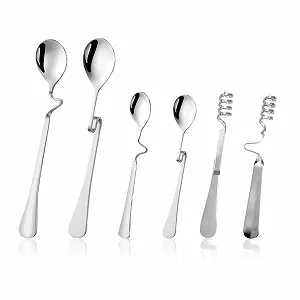 Ложка для меда из нержавеющей стали, набор 6 штук - Фото 1