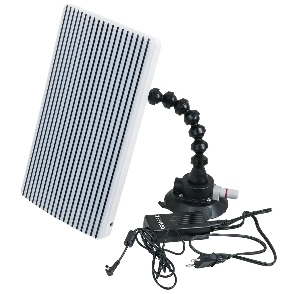 Дзеркало для пошуку вм'ятин KS Tools 140.2598 з підсвічуванням Білий, фото №2 Дзеркало для пошуку вм'ятин KS Tools 140.2598 з підсвічуванням Білий, фото №2