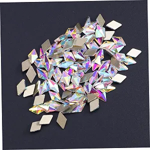 Стрази Housoutil Декоративні Блискучі Кришталеві Діамантові Камені 100 шт. synthetic.ua - Фото 1