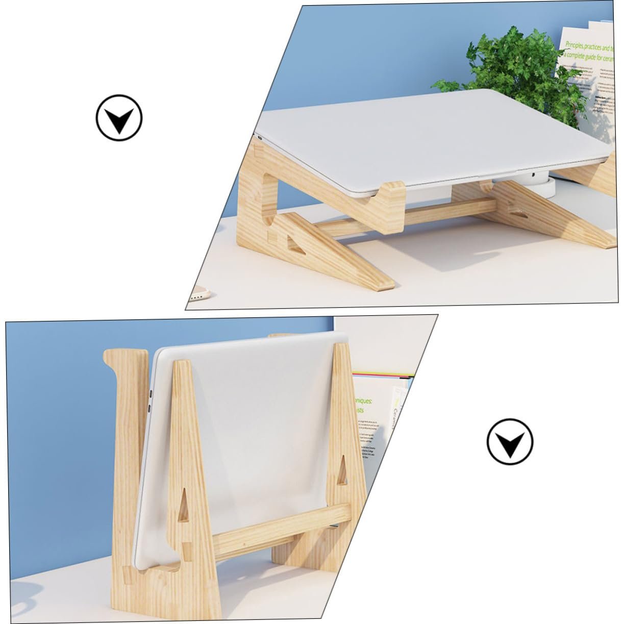 Подставка для ноутбука Деревянная Массивная Эргономичная, фото №8