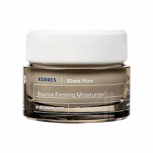 Зволожувальний крем KORRES BLACK PINE 4D Bio-ShapeLift зміцнювальний антивіковий веганський для нормальної та комбінованої шкіри 40 мл - Фото 1