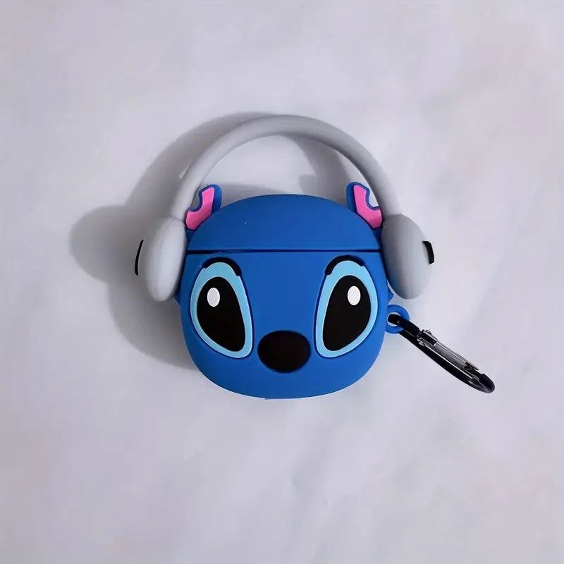 Стич чехол для наушников Лило Lilo Stitch футляр для наушников защитный чехол силикон, фото №2