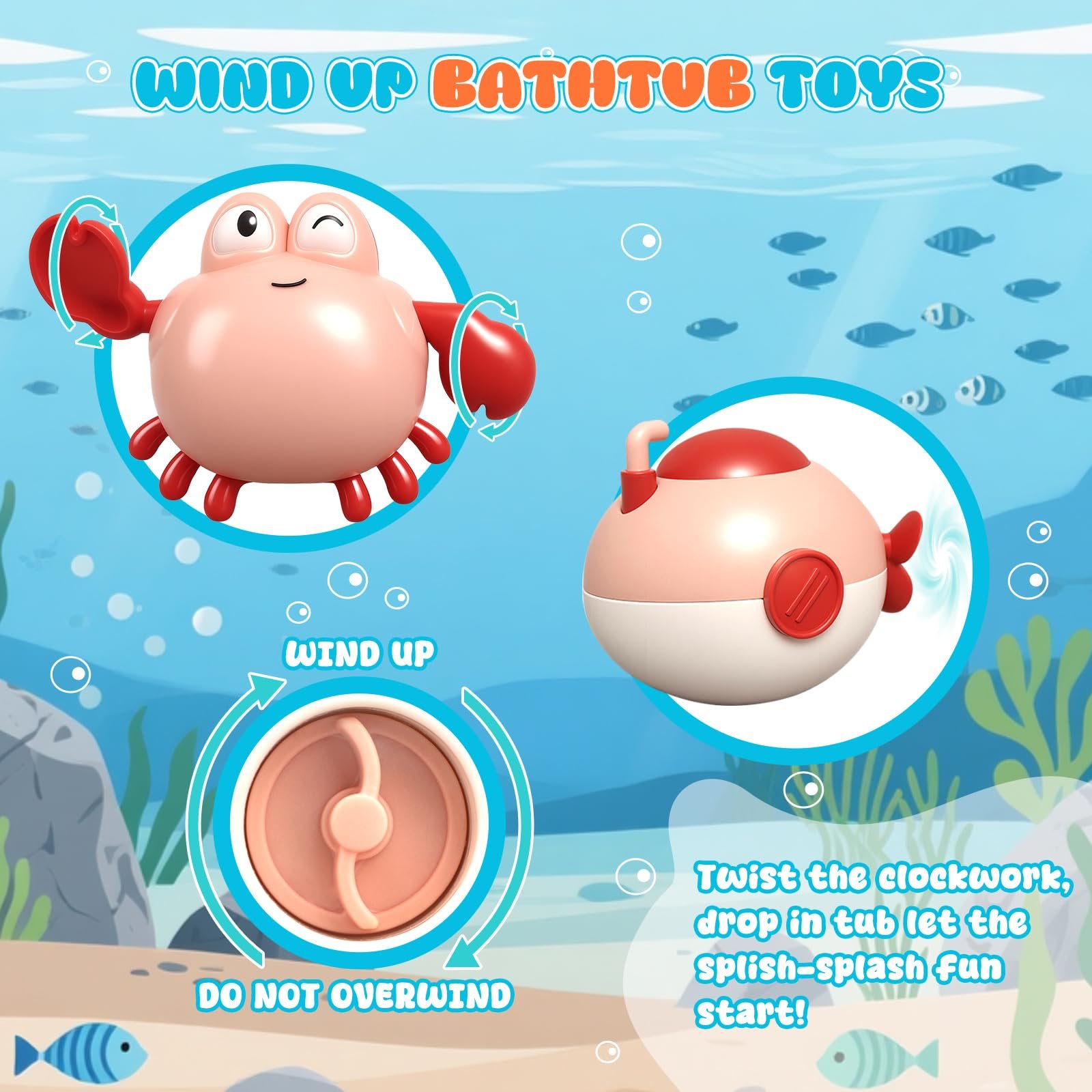 Игрушки для ванны 10 штук, Водонагреватель для ванны, фото №3