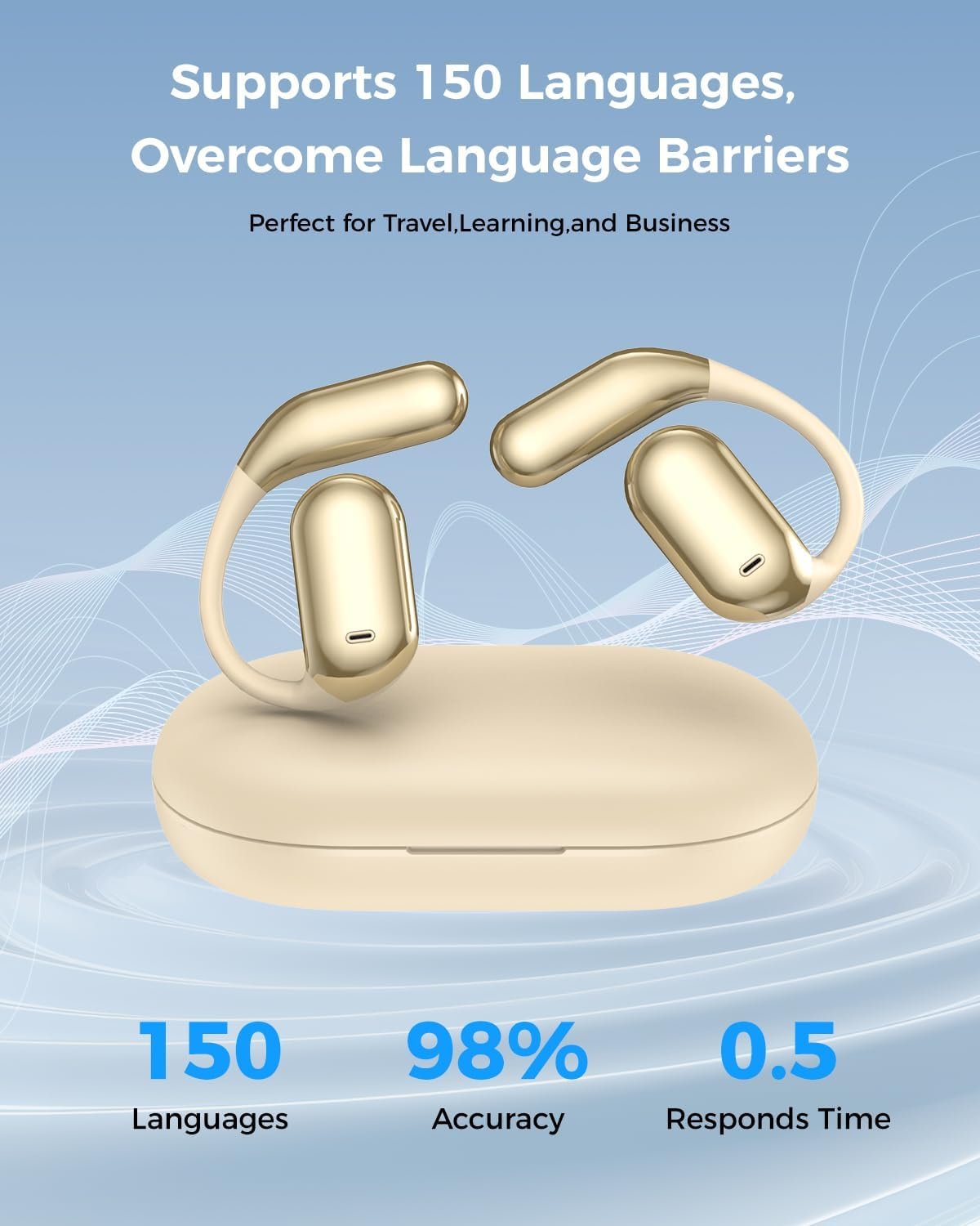 Навушники-перекладачі AI Voice: 3 в 1 в реальному часі 150 мовами та перекладом 10 мовами в режимі офлайн, фото №2 Навушники-перекладачі AI Voice: 3 в 1 в реальному часі 150 мовами та перекладом 10 мовами в режимі офлайн, фото №2