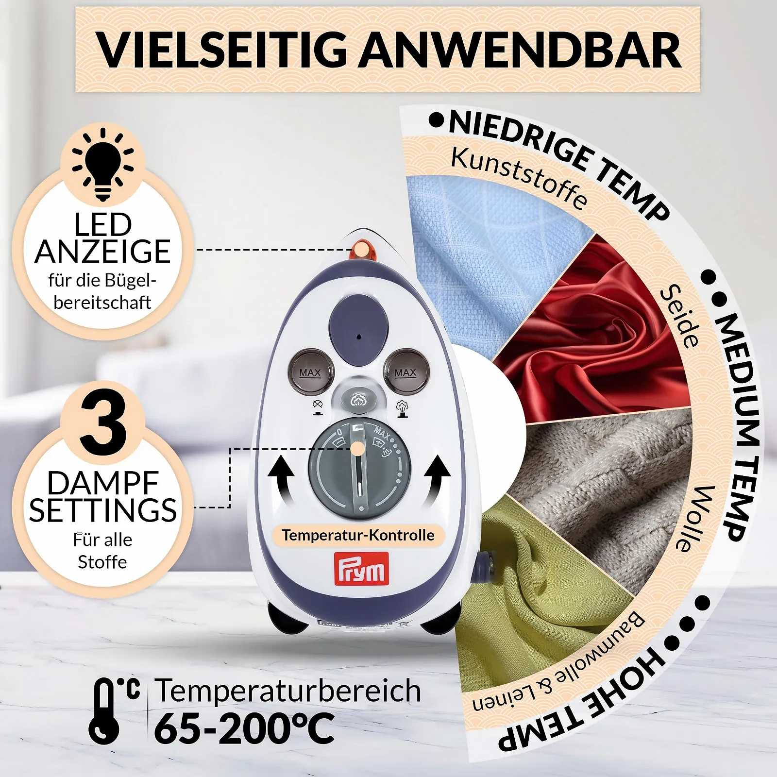 Дорожня праска Prym Mini з сумкою Knitfever, фото №4