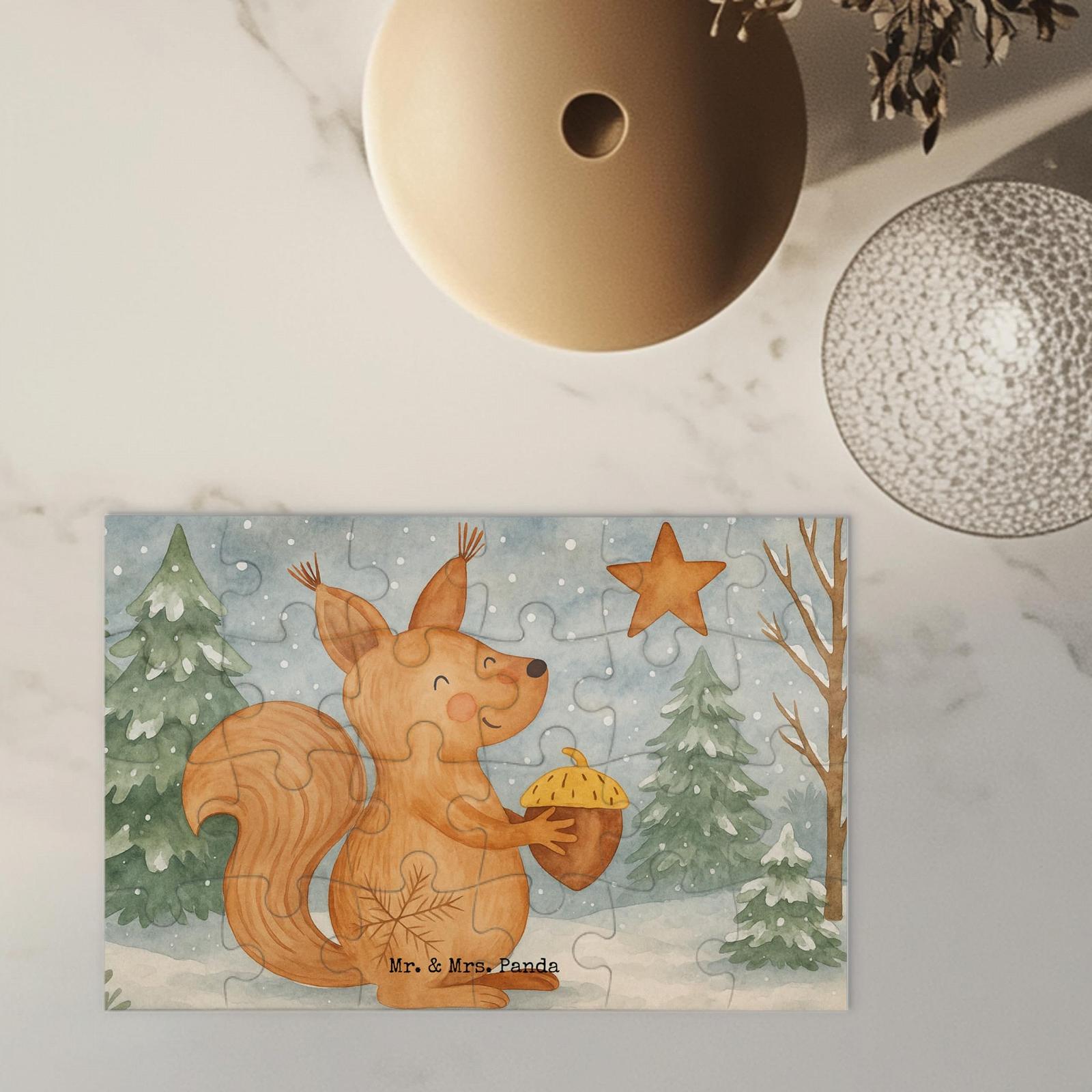 Пазл Mr. & Mrs. Panda Squirrel Christmas 24 деталі, фото №5
