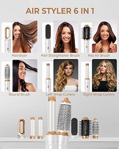 Стайлер для волосся UKLISS Air Styler 6 в 1 1000 Вт ціна на synthetic.ua - Фото 1 Стайлер для волосся UKLISS Air Styler 6 в 1 1000 Вт synthetic.ua - Фото 1