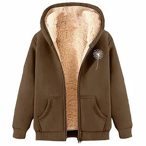 Худи GFPGNDFHG Женское с карманом Теплое Пушистое 1/4 молнии Зимнее Теплое Длинный рукав Свободное Зимнее Oversize Осеннее Зимнее Худи Зимнее Теплое Пальто Teddy - Фото 1