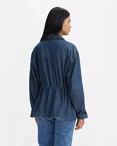 Женская джинсовая  рубашка Levi's Enid Classic Utility в цвете Lite Cool Real Life - S synthetic.ua - Фото 1