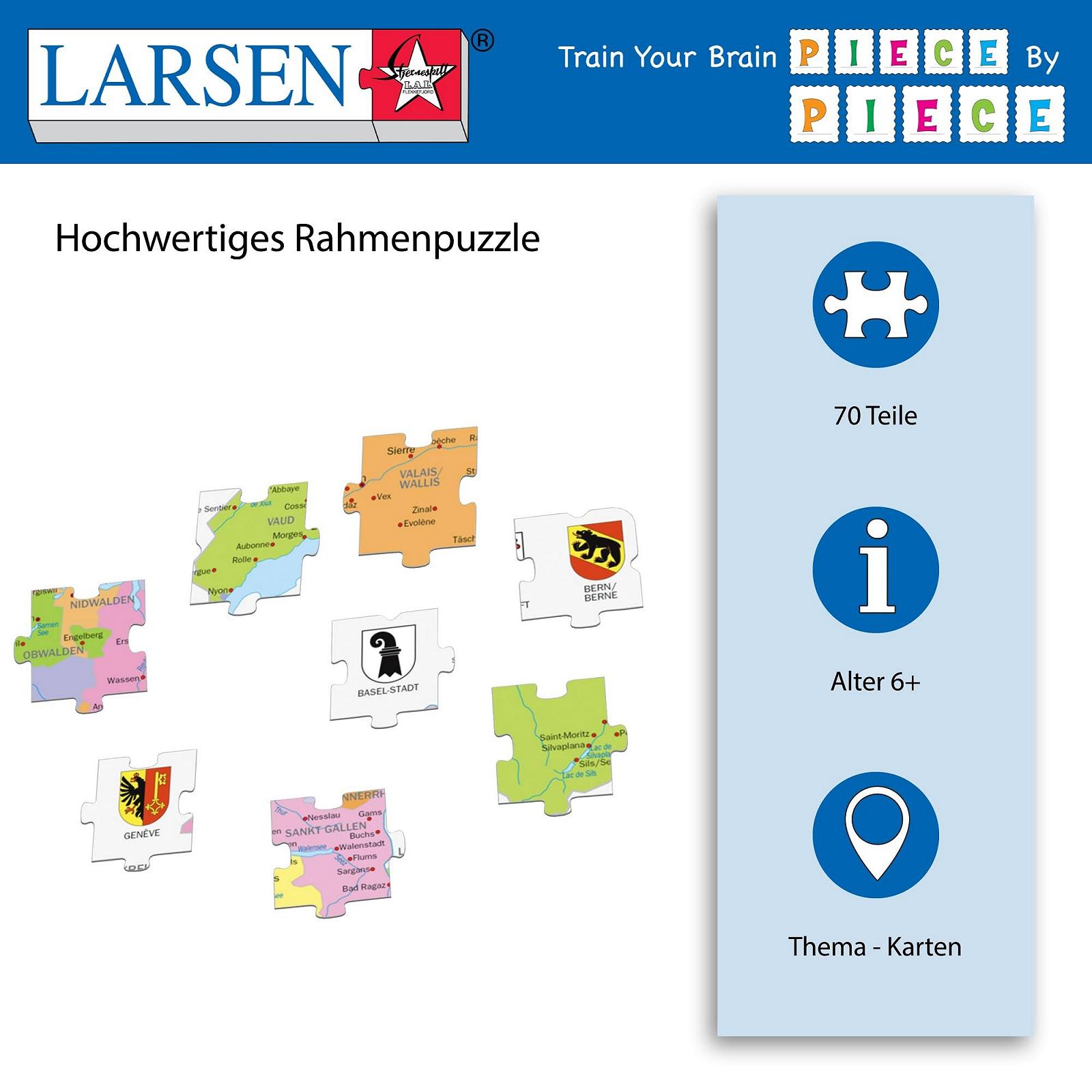 Пазл Larsen K41 Політична карта Австрії рамковий 70 елементів, фото №3 Пазл Larsen K41 Політична карта Австрії рамковий 70 елементів, фото №3