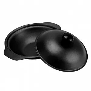 Жаровня IMIKEYA чугунная с крышкой бесшовный дизайн - Фото 1