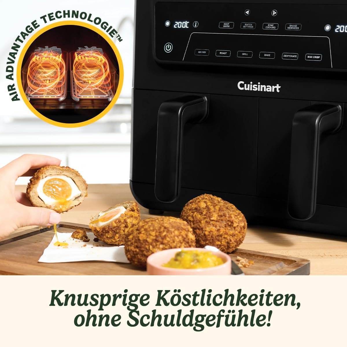 Мультипіч Cuisinart XXL 10.4 L Two-Zone 2 камери 2 x 5.2 L PFAS Free, фото №8 Мультипіч Cuisinart XXL 10.4 L Two-Zone 2 камери 2 x 5.2 L PFAS Free, фото №8