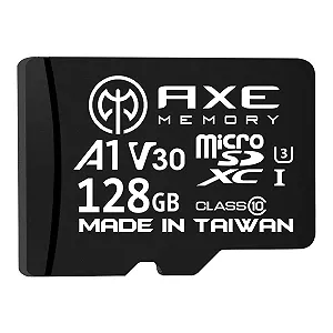 Карта пам'яті AXE MicroSDXC 128GB + SD Adapter A1 V30 UHS-I U3 4K - Фото 1