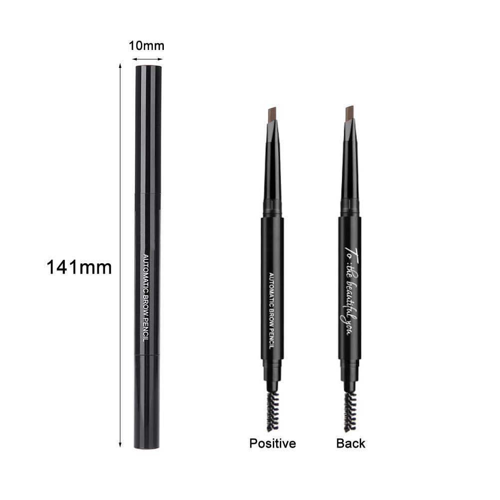 Олівець для брів з двома кінцями, Натуральні лінії, Водостійкий, 5 кольорів, Гладка текстура, Дизайн з двома кінцями, Стійкий (2#), фото №2