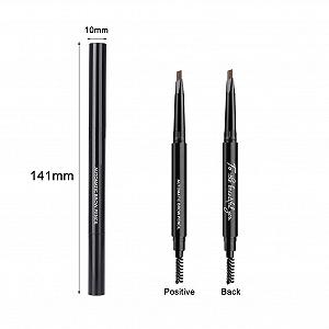 Олівець для брів з двома кінцями, Натуральні лінії, Водостійкий, 5 кольорів, Гладка текстура, Дизайн з двома кінцями, Стійкий (2#) synthetic.ua - Фото 1