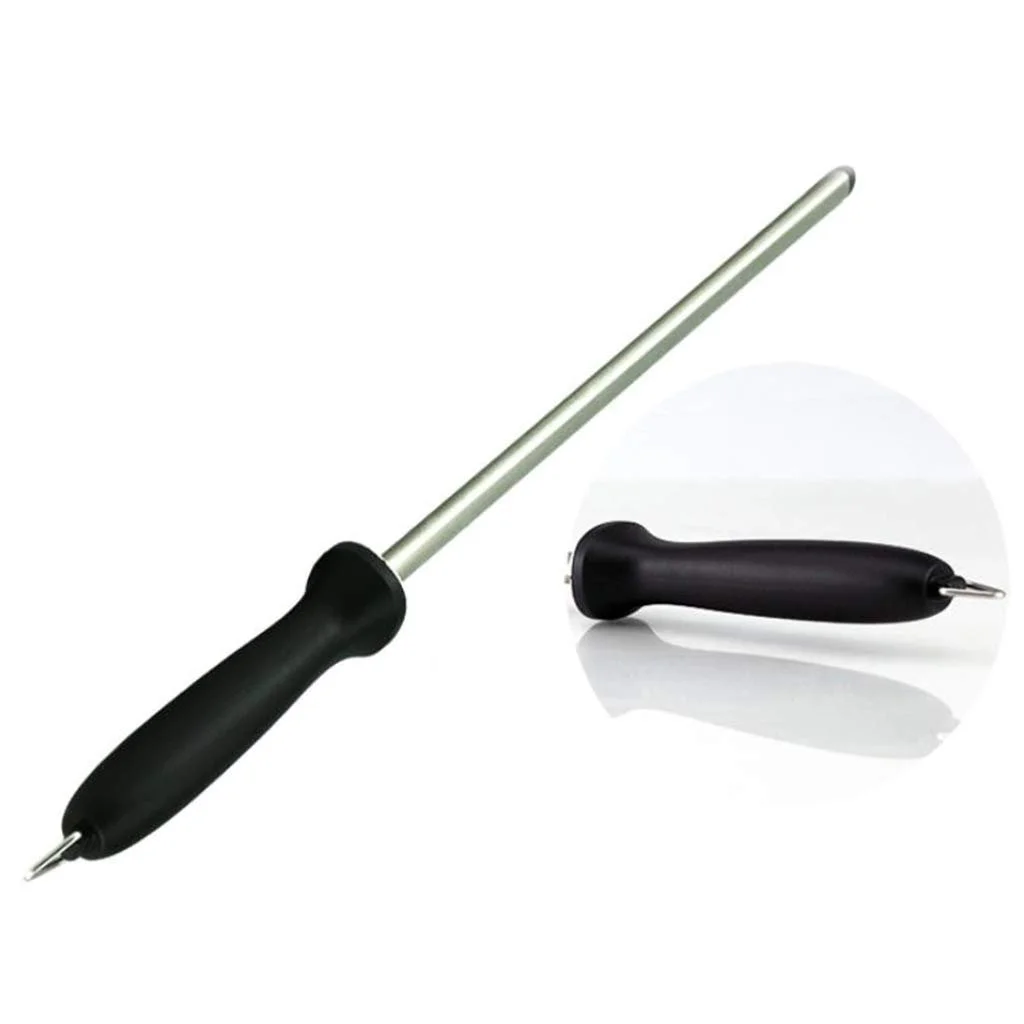 Мусат из нержавеющей стали овальный 30 см, фото №7