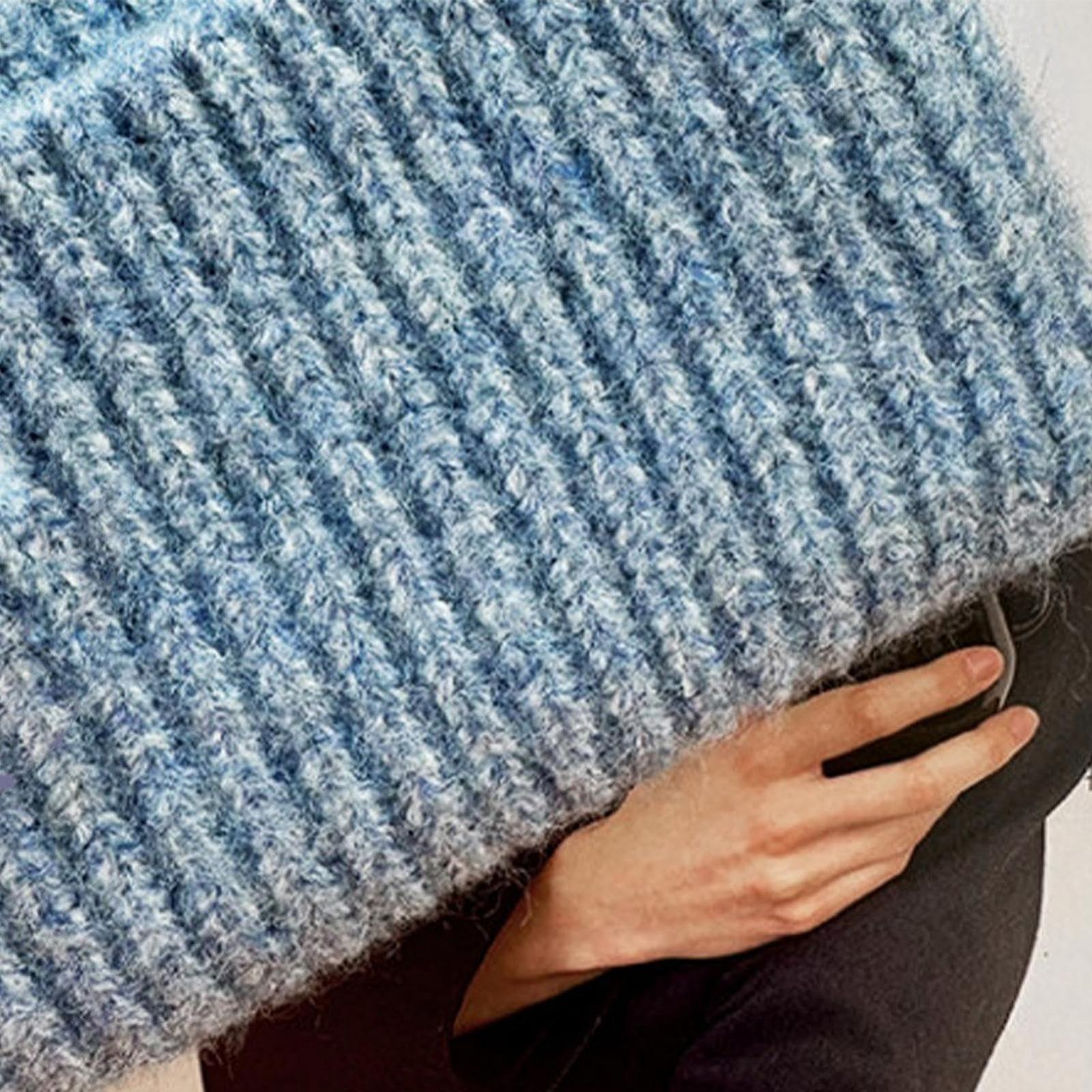 Шапка В'язана Блакитна, фото №5