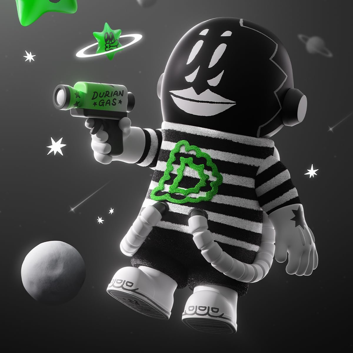 Фигурка Mega Space Molly 400% LALA Company-Durian Man, фото №3