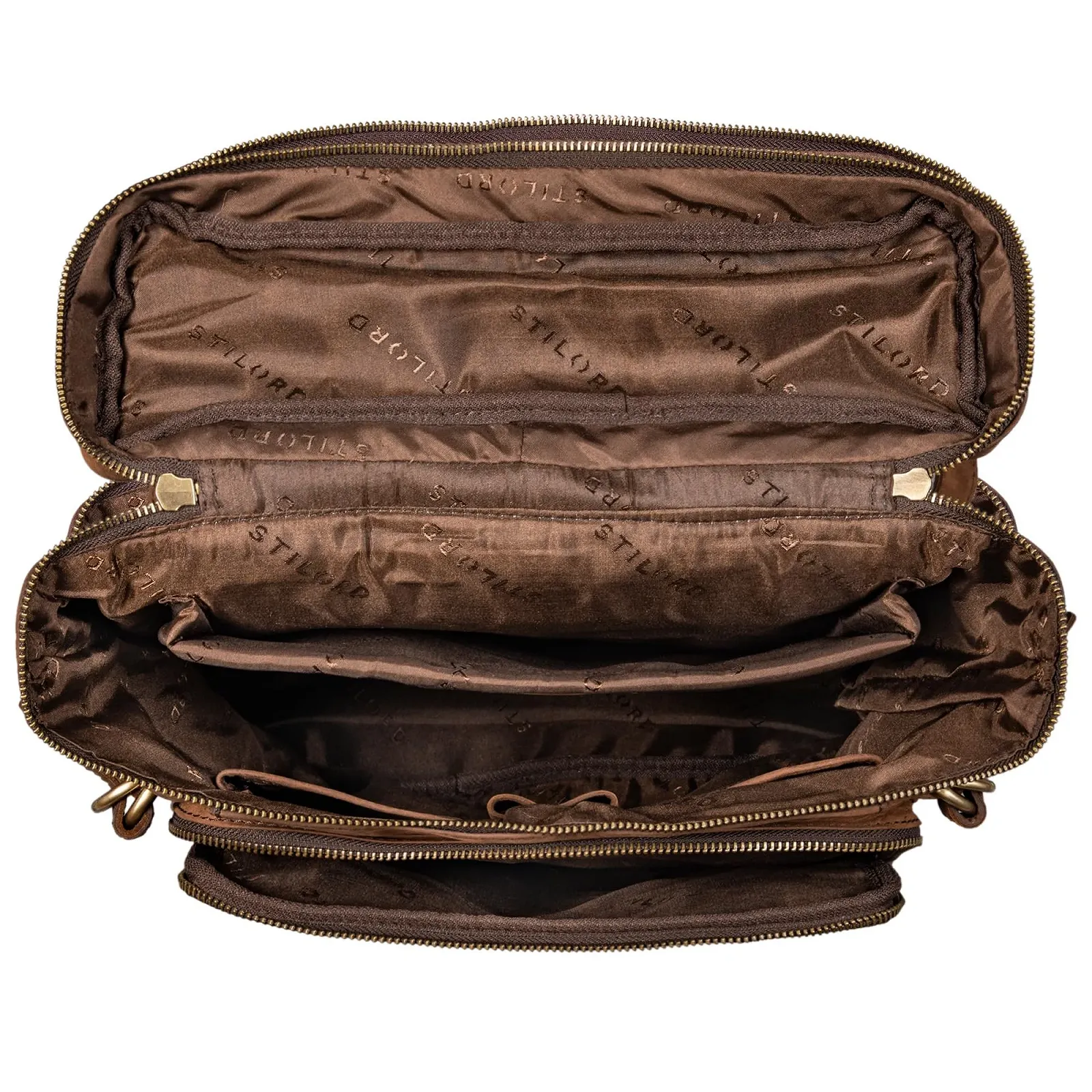 Рюкзак для ноутбука STILORD Alvar 15.6 дюйма Leather Maraska - Brown / Zamora - Brown, фото №5