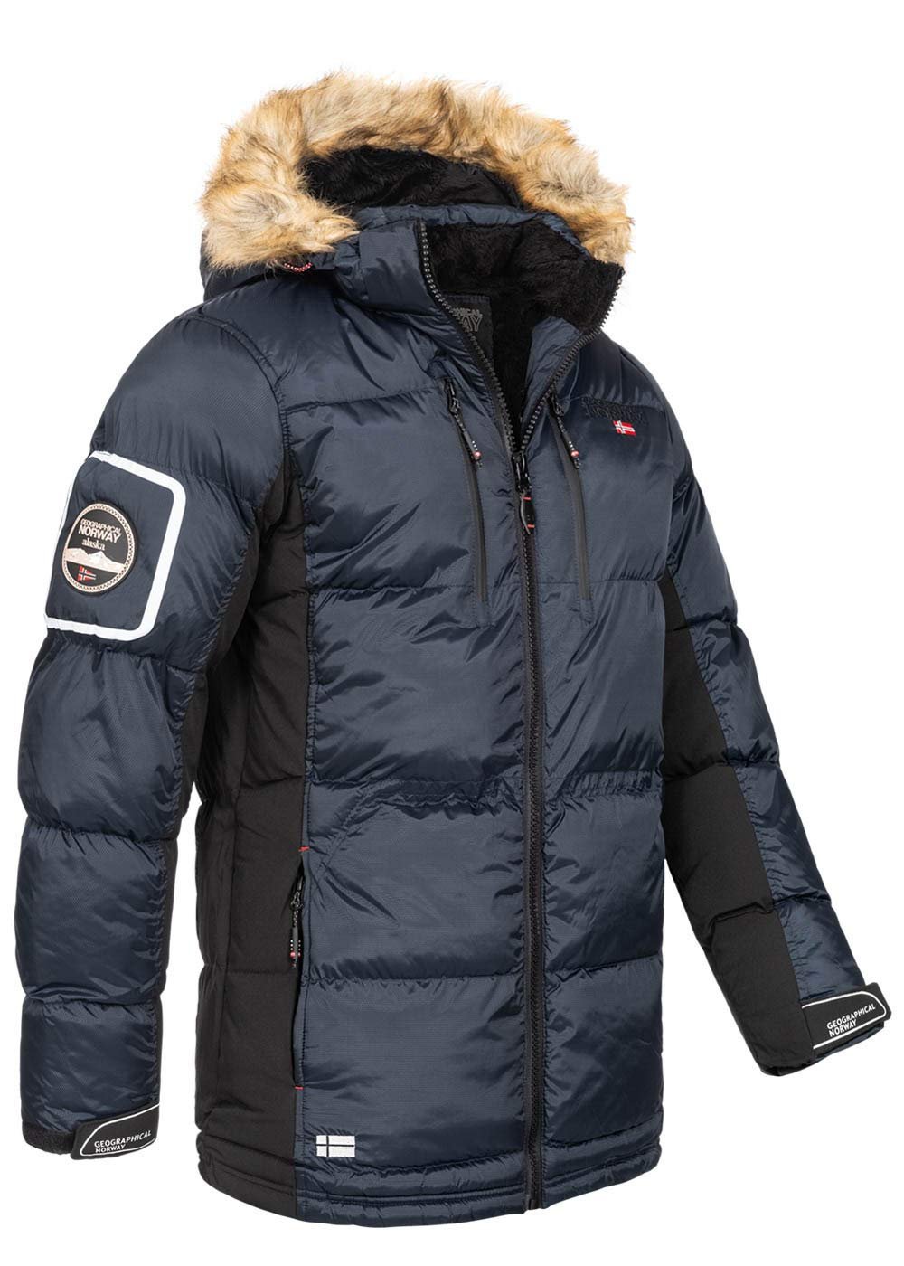 Мужская зимняя парка Geographical Norway H-261 с капюшоном, фото №3