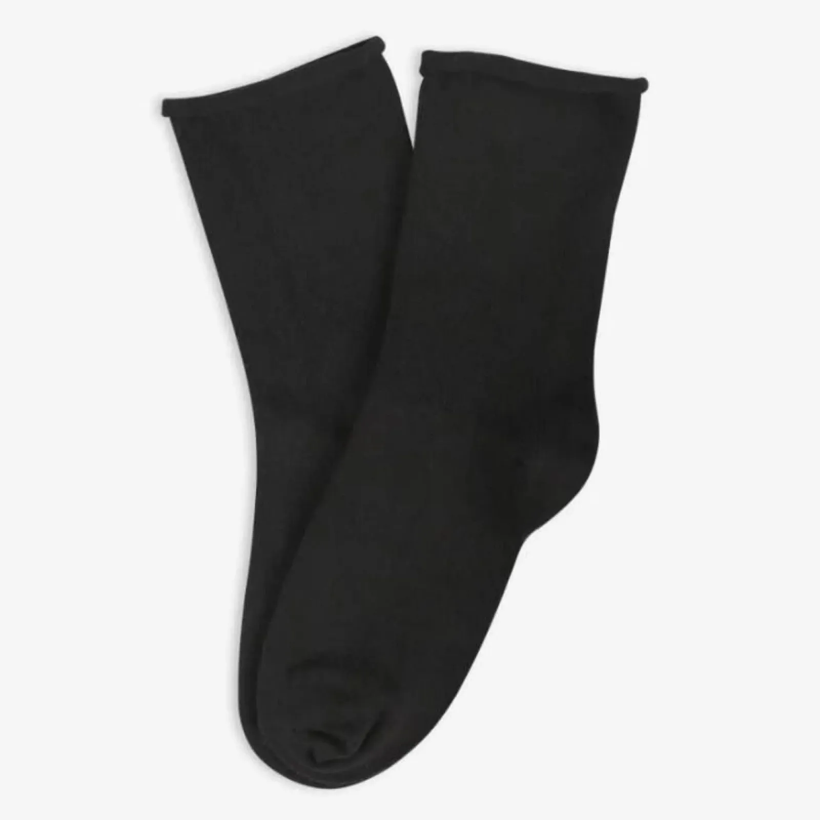 Женские носки Из органического хлопка, 3 пары, С отворотом, Мягкие, Дышащие, Повседневные и формальные носки до икр, 3 x Черный, 35-40, фото №5