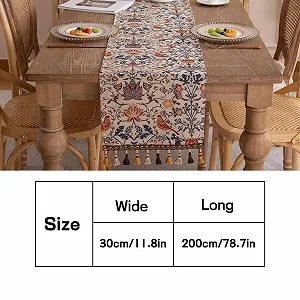 Купити Ранер EAZHOP Country House Style Tassels Jacquard Double Layer 30 x 200 см - Фото 1 Ранер EAZHOP Country House Style Tassels Jacquard Double Layer 30 x 200 см - Фото 1