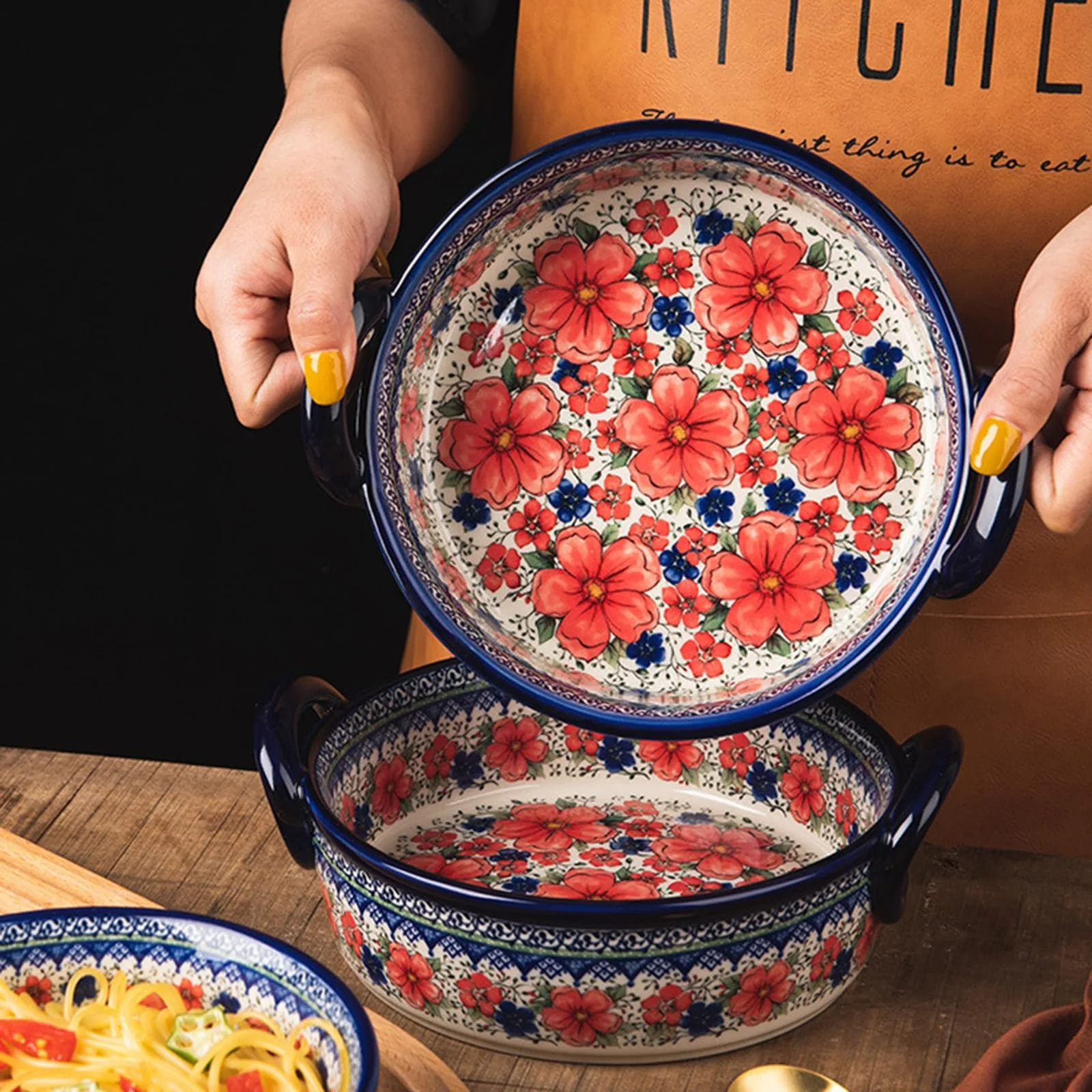 Форма для запекания ASIAD прямоугольная малая керамическая винтажная, фото №8