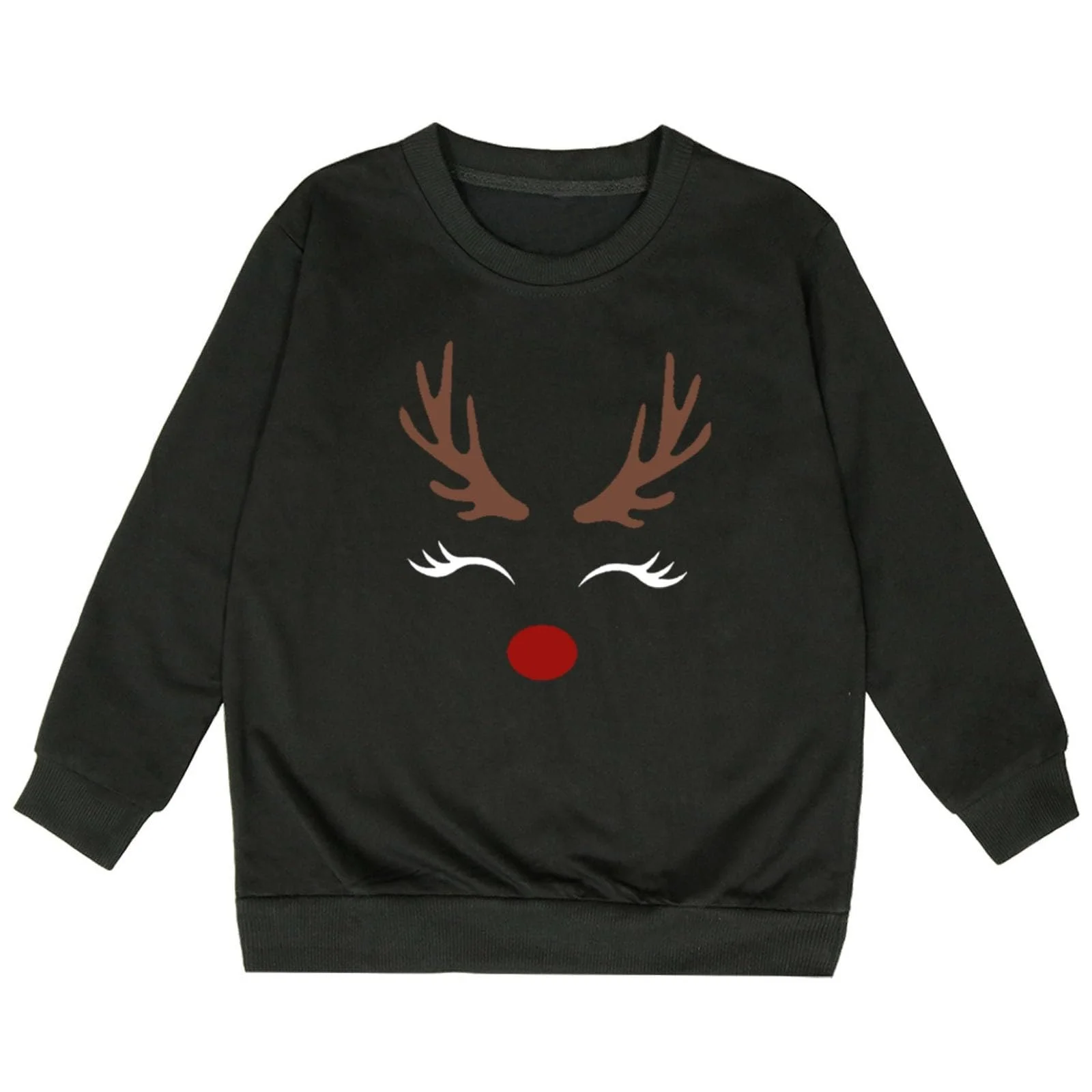 Рубашка с длинными рукавами для девочки - Мягкая толстовка с графическим рисунком для детей, милый пуловер с круглым вырезом, одежда для девочек, фото №2