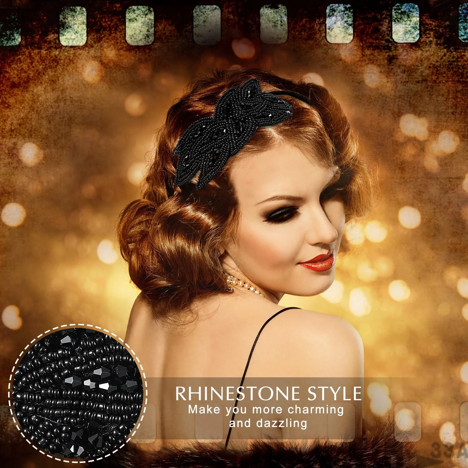 Набор обручей на голову в стиле 1920-х годов., фото №3