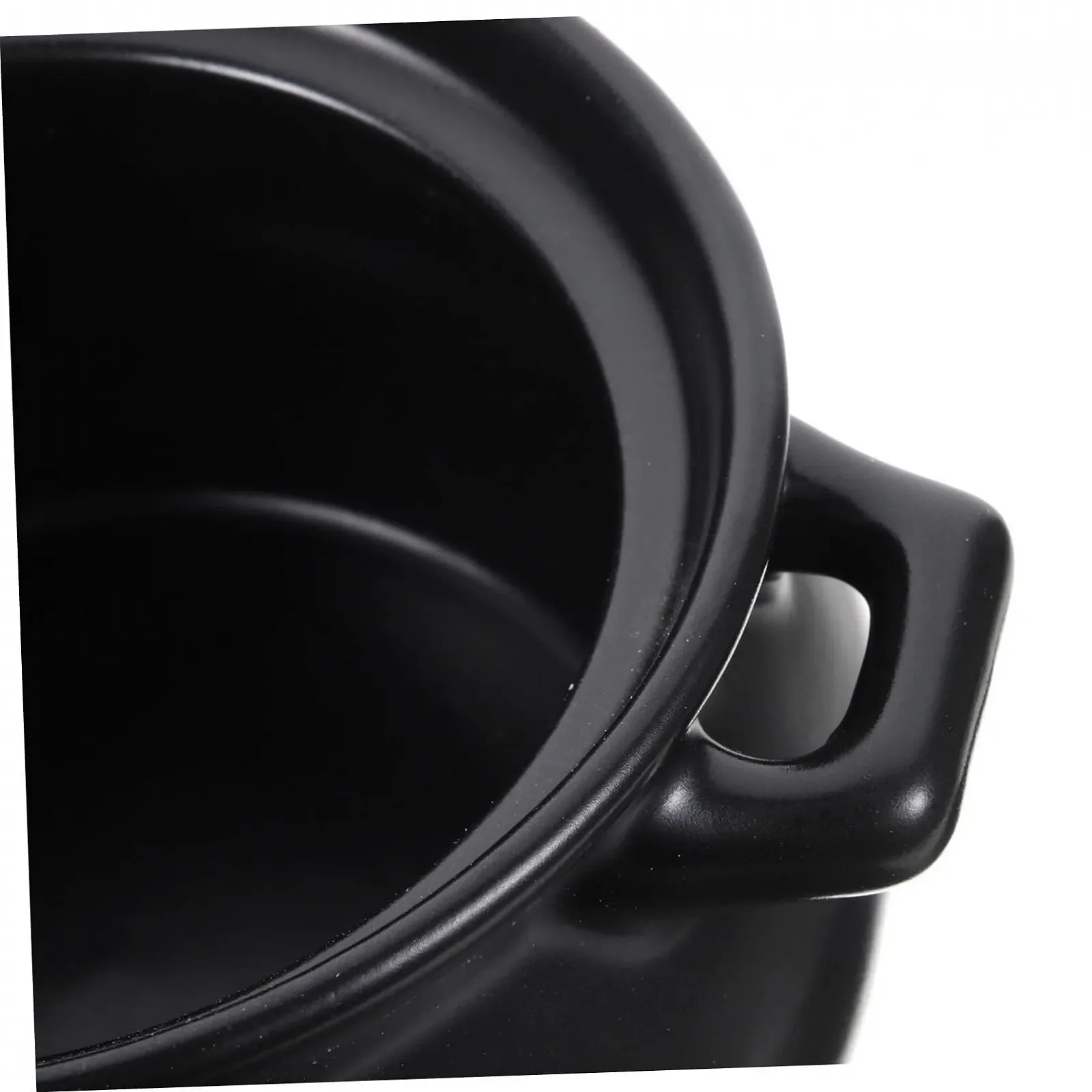 Кастрюля керамическая Cabilock 2 л для тушения с крышкой черная, фото №8 Кастрюля керамическая Cabilock 2 л для тушения с крышкой черная, фото №8