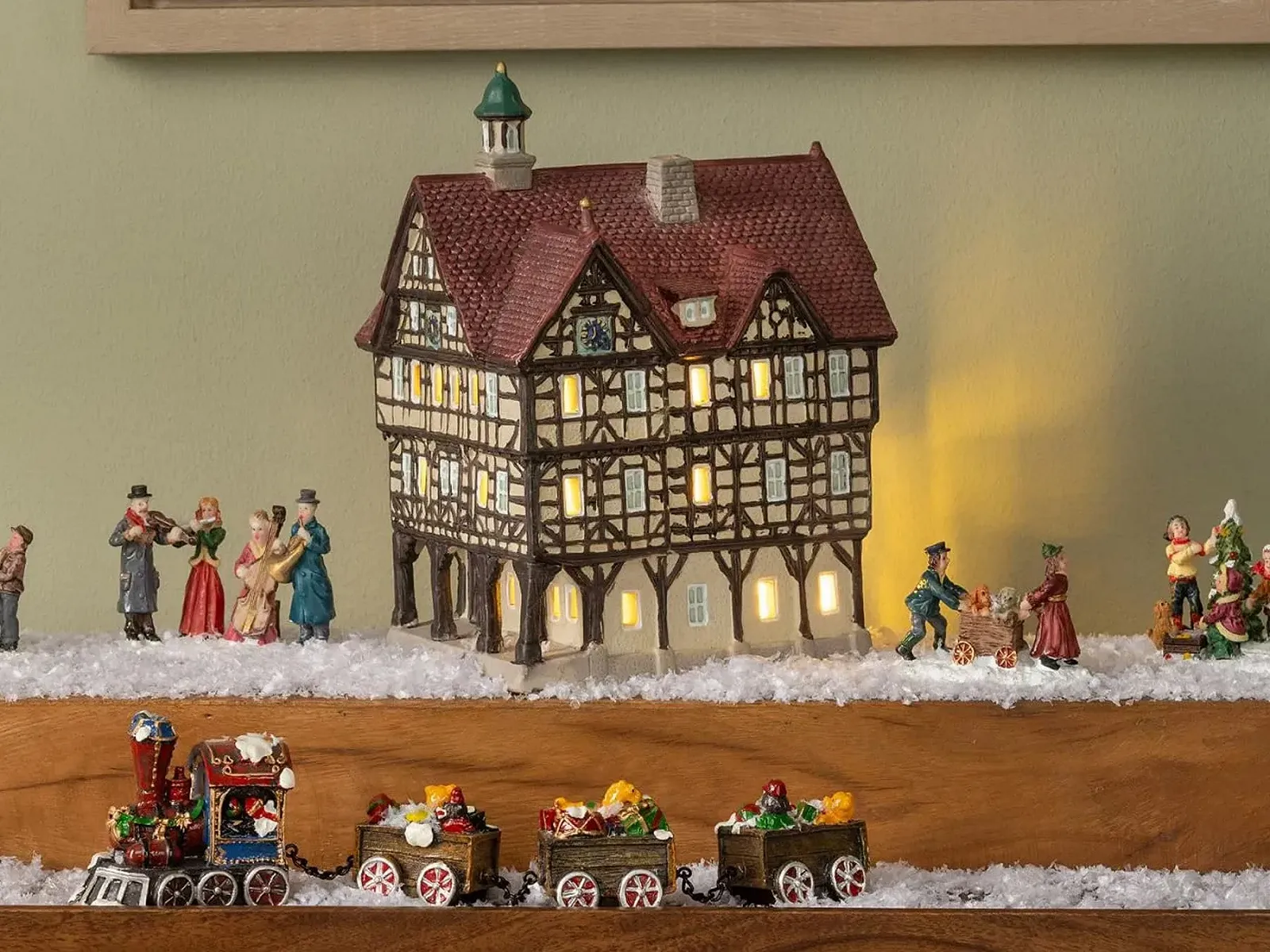 Рождественские миниатюрные фигурки Зимний мир из полимера 10 x 6 см Костер, фото №6 Рождественские миниатюрные фигурки Зимний мир из полимера 10 x 6 см Костер, фото №6