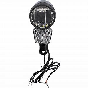 Велосипедна фара FISCHER Dynamo LED 80 люкс, з кабелем, чорна synthetic.ua - Фото 1