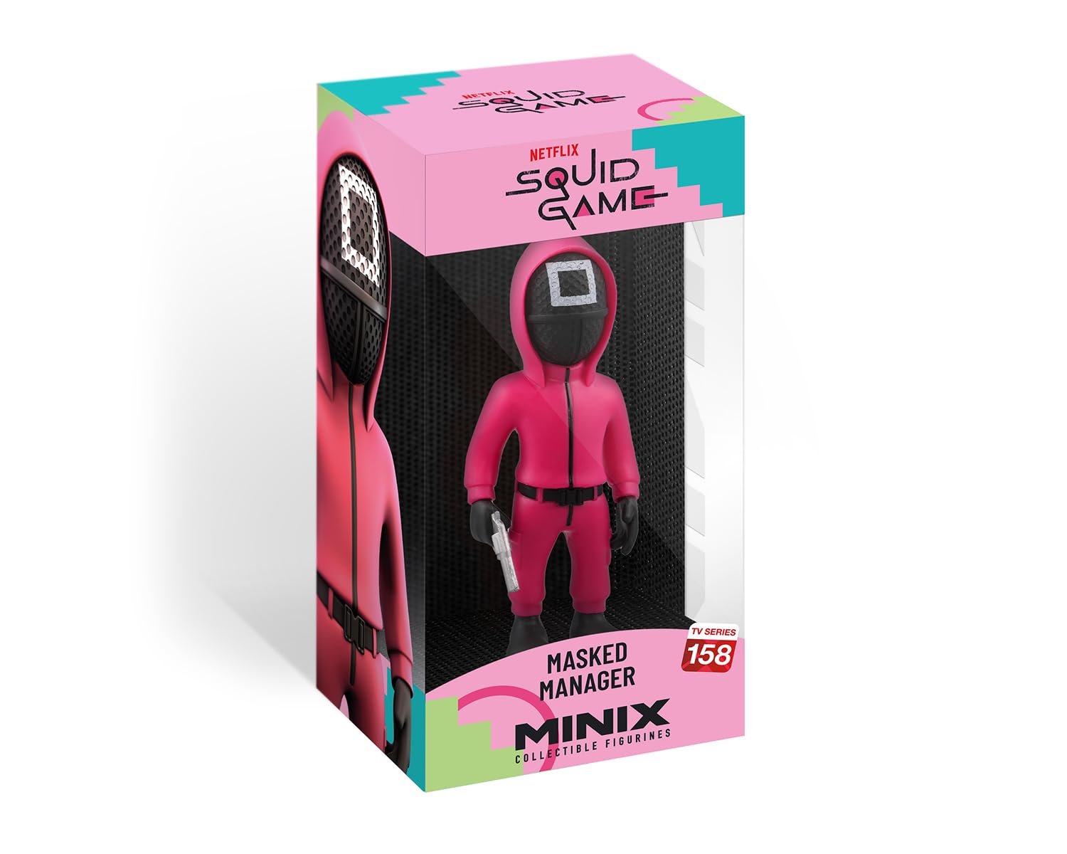 Фигурка MINIX Squid Game Masked Manager Square Guard 12 cm, фото №2