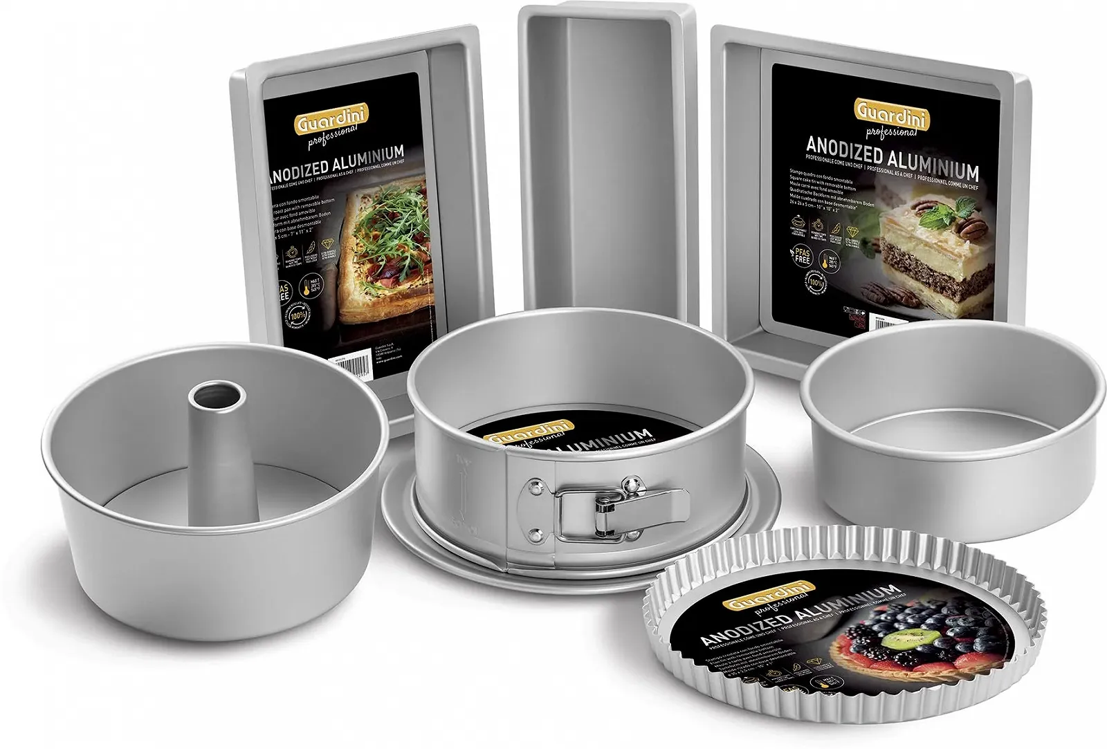 Форма для лазаньи Guardini Professional со съемным дном 18 x 28 см Алюминий Серебристый, фото №6