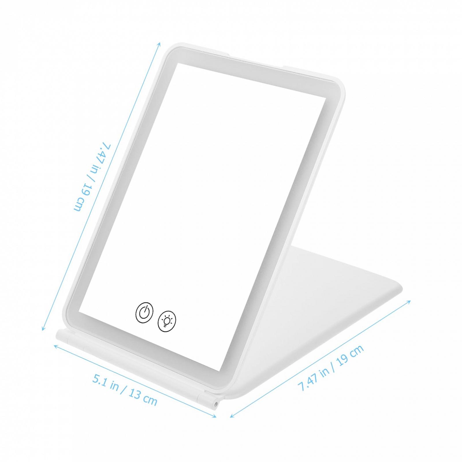 Зеркало Angoily Schminkspiegel С подсветкой Гигиеническое Портативное Белое ABS, фото №3 Зеркало Angoily Schminkspiegel С подсветкой Гигиеническое Портативное Белое ABS, фото №3