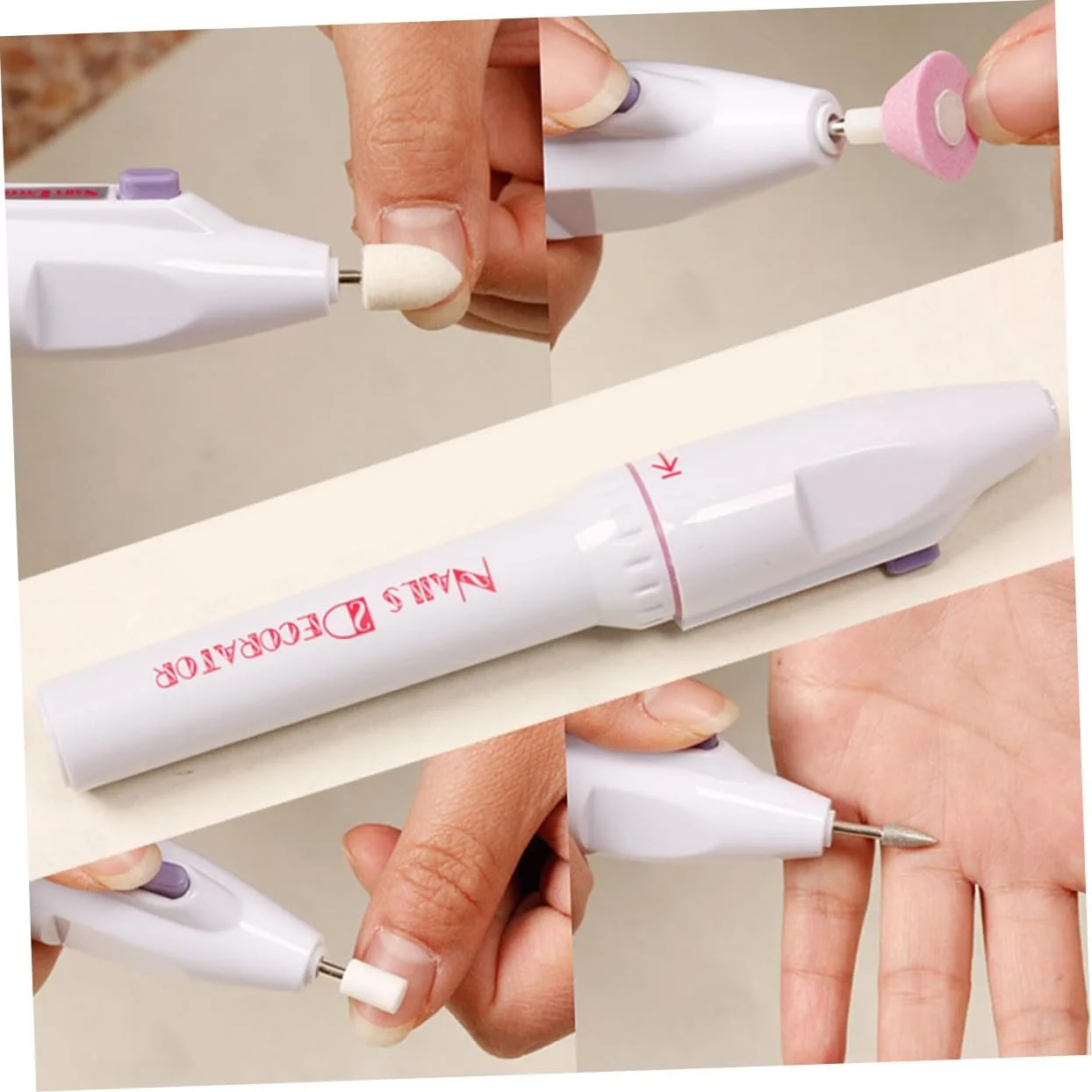 Электрический Набор для маникюра WRITWAA Многофункциональный Инструмент для шлифовки ногтей Маникюрный полировщик Портативный триммер для ногтей, фото №3 Электрический Набор для маникюра WRITWAA Многофункциональный Инструмент для шлифовки ногтей Маникюрный полировщик Портативный триммер для ногтей, фото №3