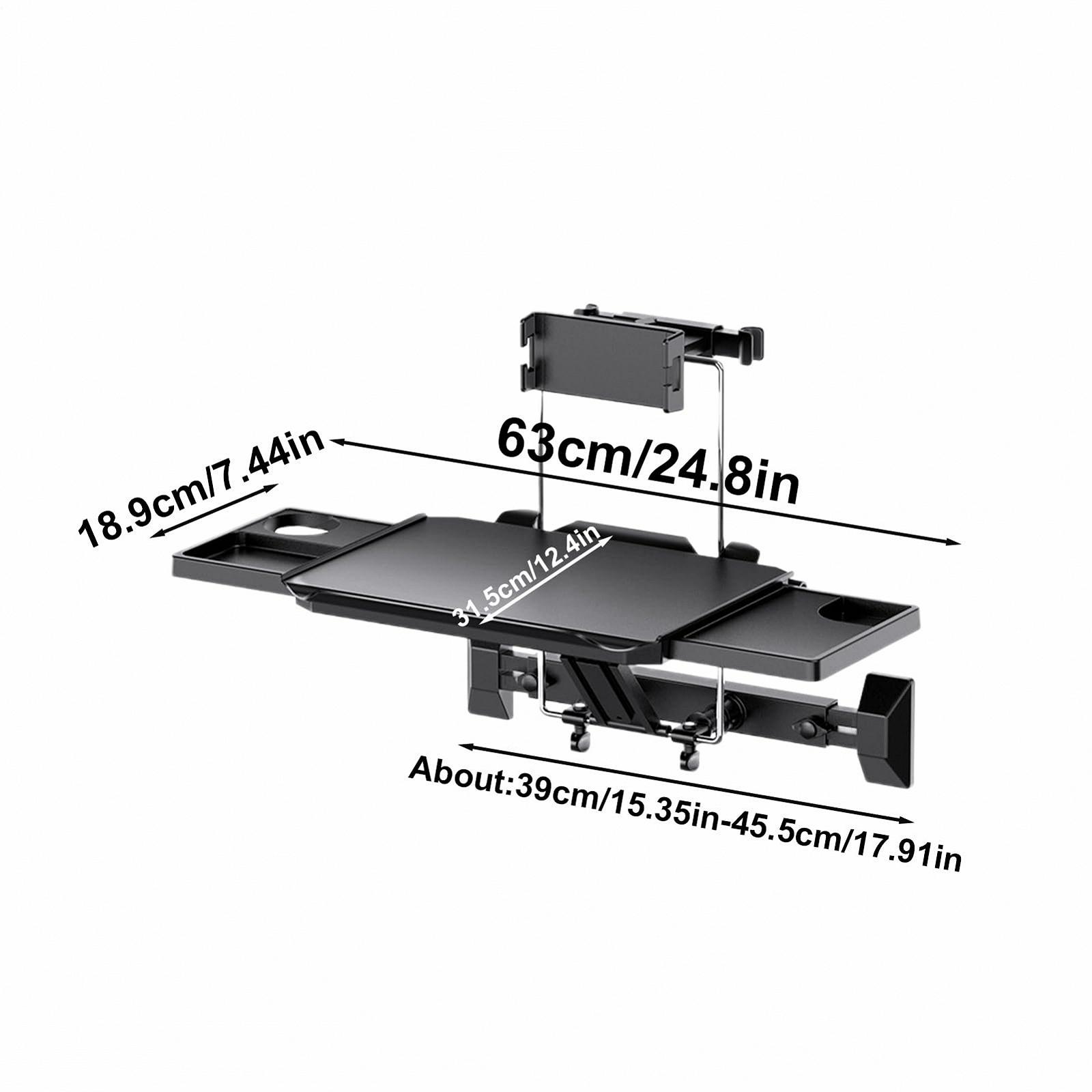 Підставка для ноутбука в автомобіль, складаний столик на спинку сидіння, регульований, фото №7
