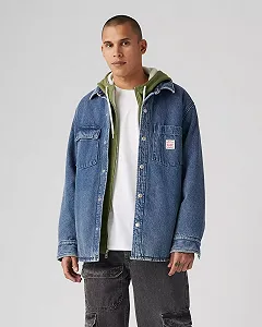 Чоловіча джинсова сорочка  Levis - Telegraph Overshirt Get Involved T Ow - XS - Фото 1