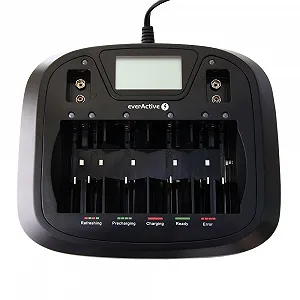 Купити Зарядний пристрій Типу AA/AAA/R14/R20/9V Everactive NC-800 на 8 незалежних слотів - Фото 1 Зарядний пристрій Типу AA/AAA/R14/R20/9V Everactive NC-800 на 8 незалежних слотів - Фото 1
