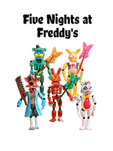 Фигурки Пять ночей в Фредди ФНАФ Five Nights at Freddy's аниматроники набор игрушек 5 шт 15-17.5 см FNAF_2 - Фото 1