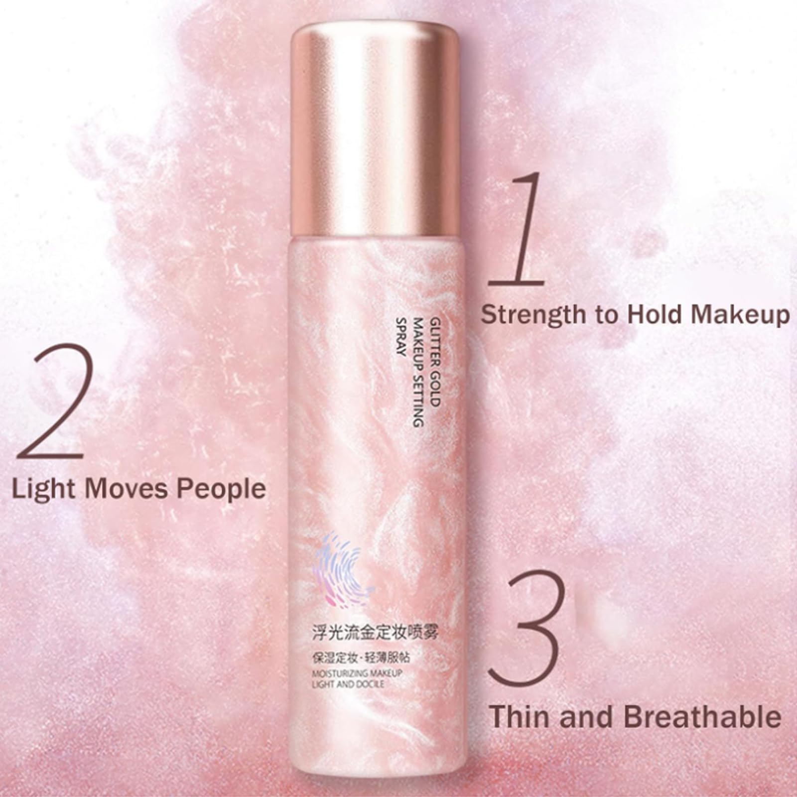 Спрей-вуаль XJZGXMB Glamstay 120 мл матовий тривале зволожуючий, фото №5 Спрей-вуаль XJZGXMB Glamstay 120 мл матовий тривале зволожуючий, фото №5