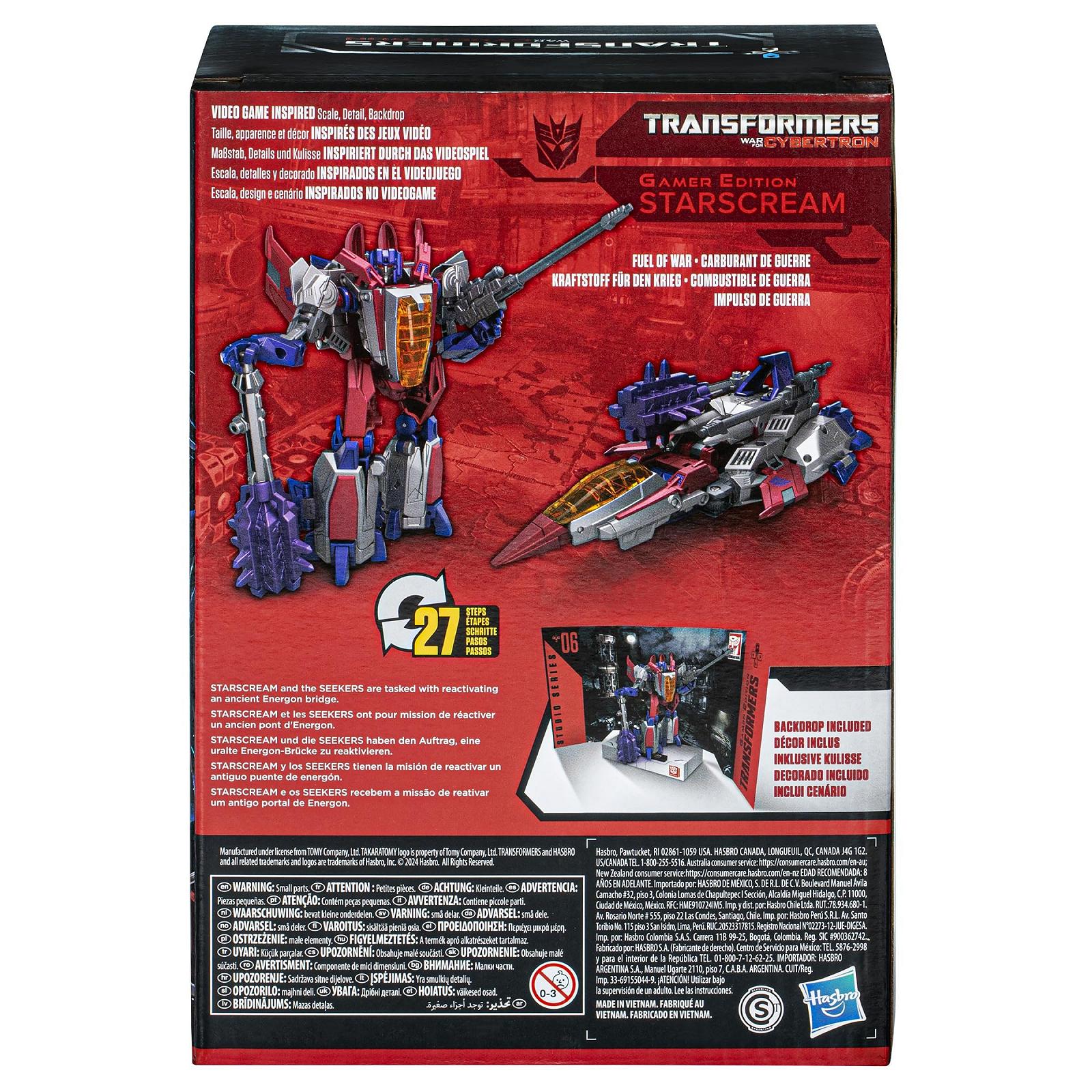 Фігурка Transformers Voyager Class Battle for Cybertron Gamer Edition Starscream, фото №5